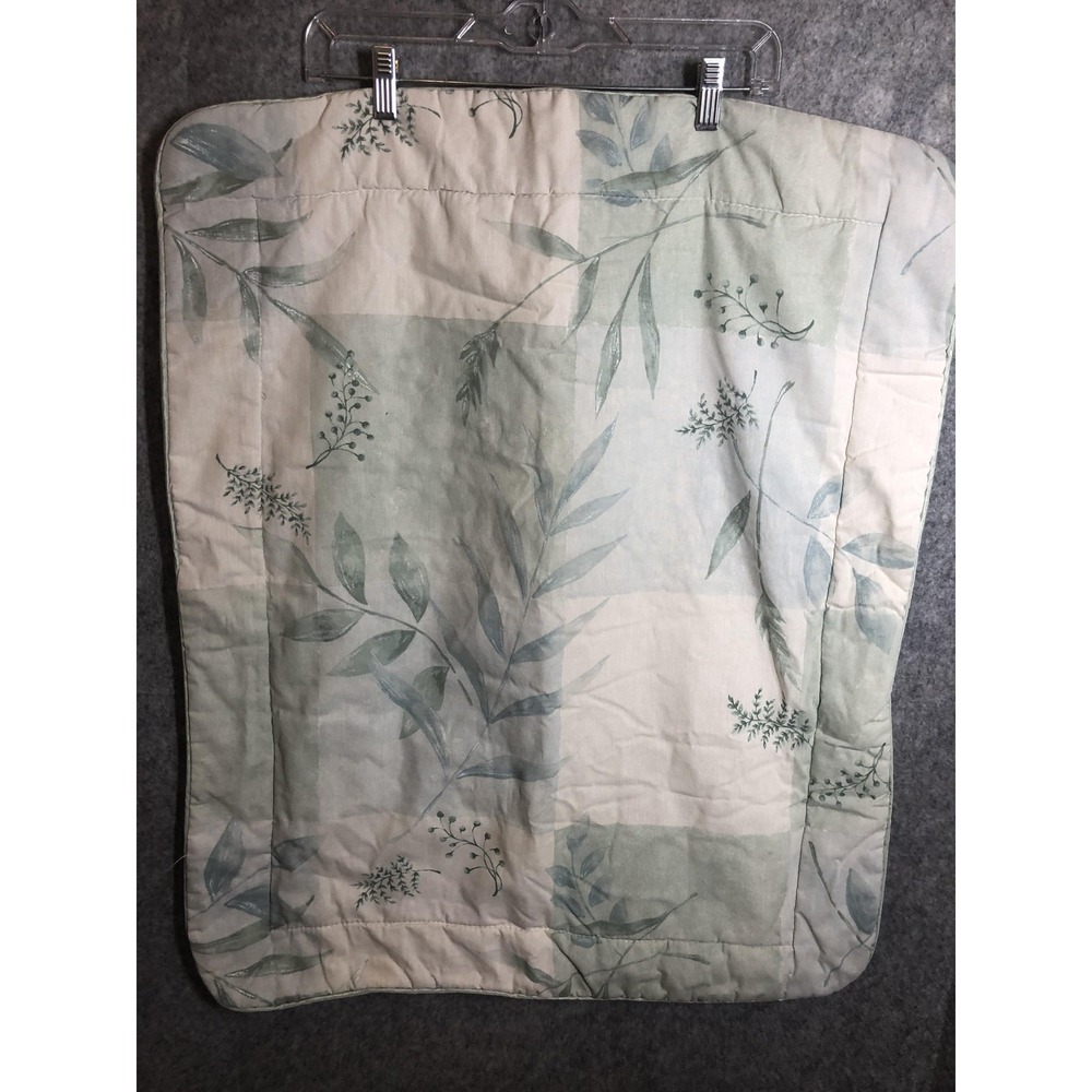 Croscill Rothbury Queen Pillow Shams Pair Of 2 Green Botanical Lined Botanical